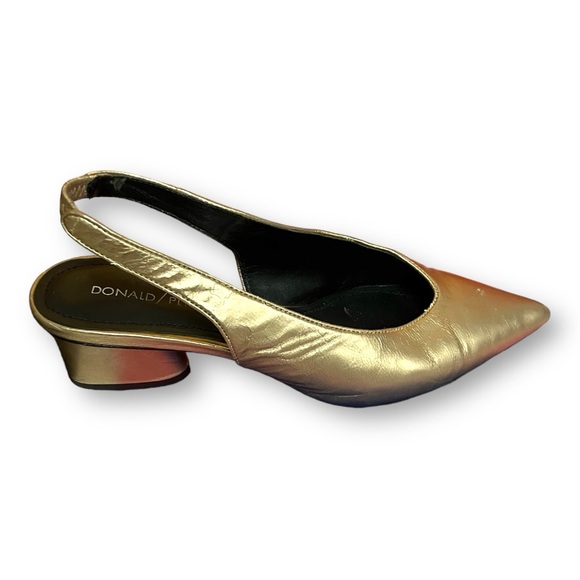 Donald J Pliner Gema slingback Pump gold bronze 6.5 - Picture 3 of 7